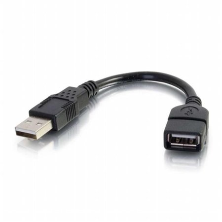 C2G C2G - Cables To Go - 52119 6 inch USB 2.0 A Male to A Female Extension Cable 52119